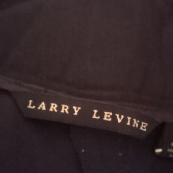 Larry Levine Size 14 Linen Blend Wide Leg Dress Pants-Pockets-High Rise- - Picture 7 of 8